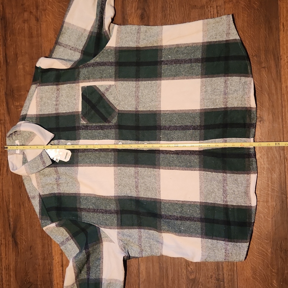 Men's Green Plaid Jacket-Shirt - Picture 9 of 12
